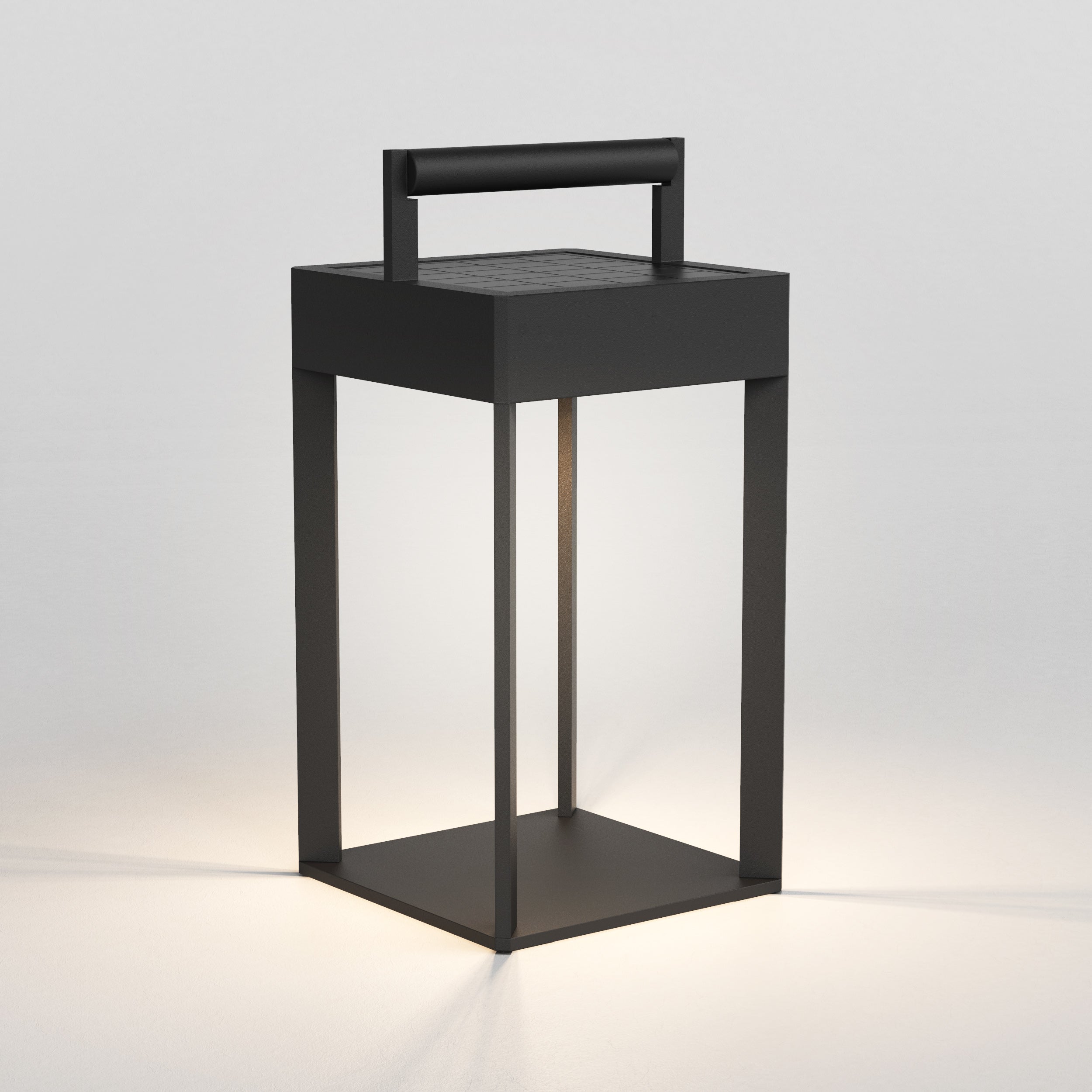 Astro Kuro 250 Solar Powered Outdoor Floor Lamp in Textured Black