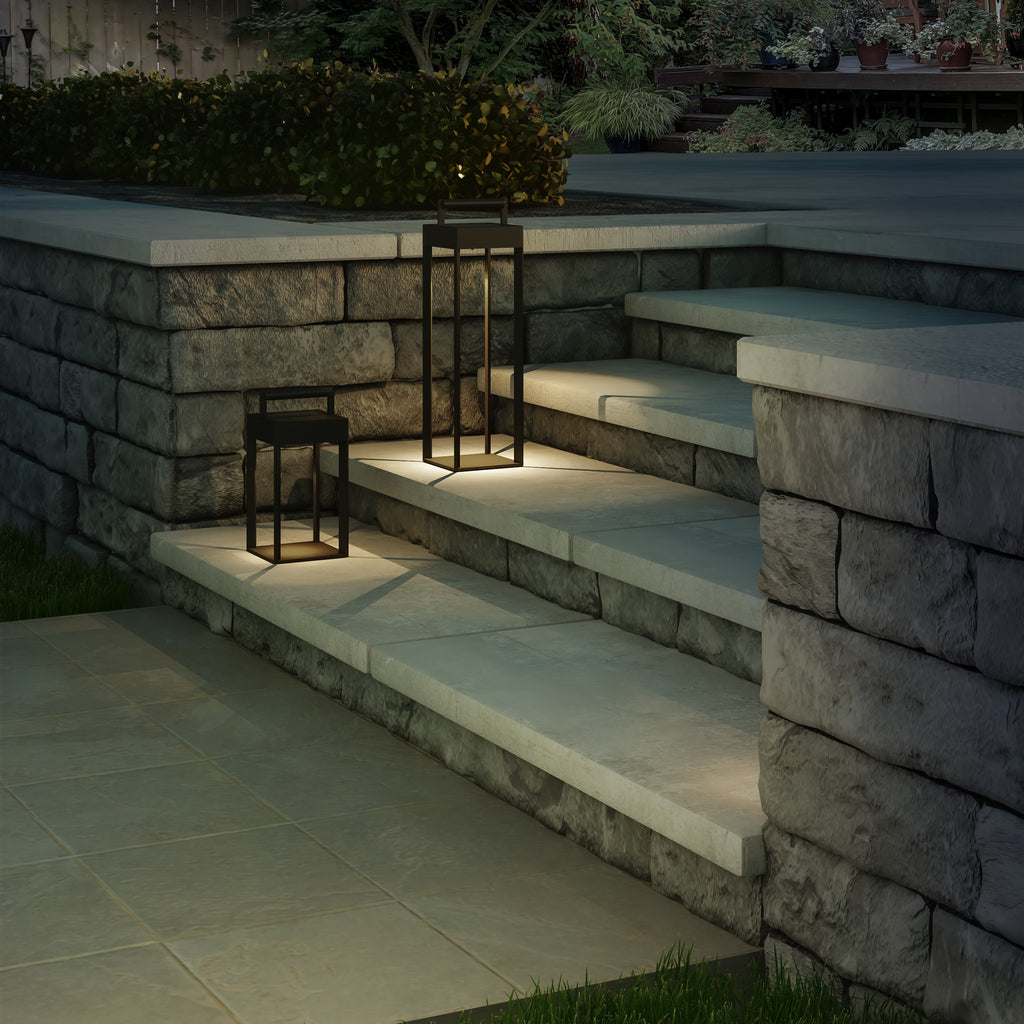 Astro Kuro 250 Solar Powered Outdoor Floor Lamp in Textured Black