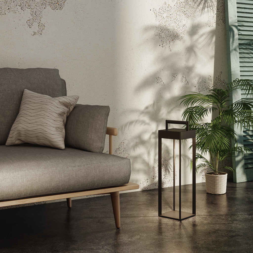 Astro Kuro 450 Solar Powered Outdoor Floor Lamp in Textured Black
