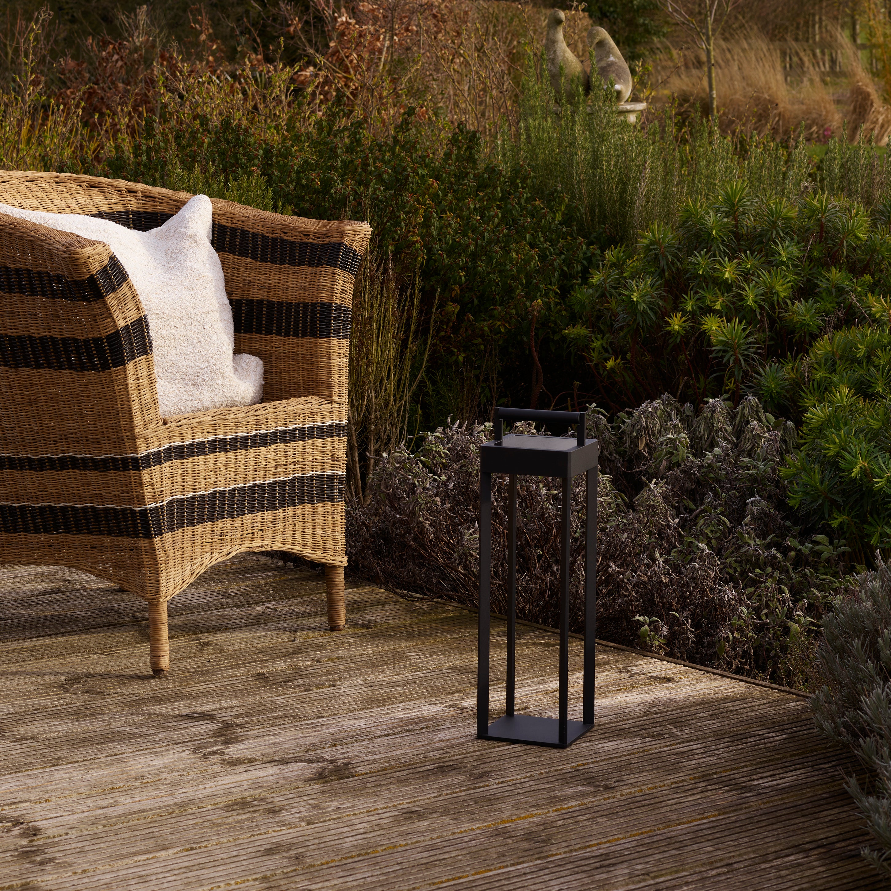 Astro Kuro 450 Solar Powered Outdoor Floor Lamp in Textured Black