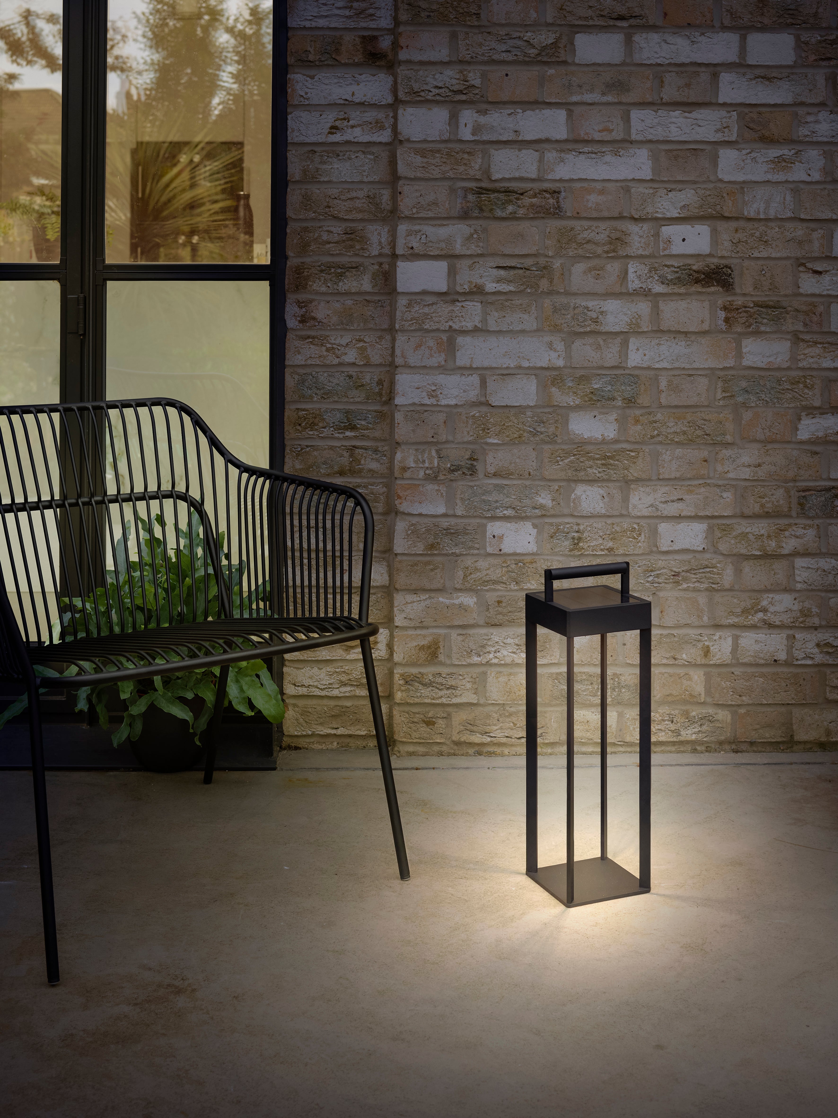 Astro Kuro 450 Solar Powered Outdoor Floor Lamp in Textured Black