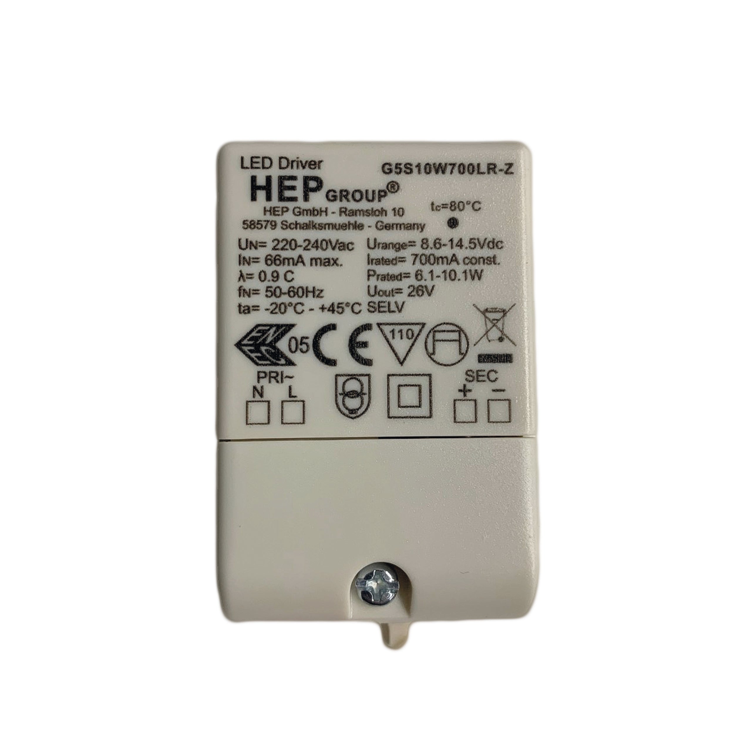 Astro LED Driver CC 700mA 6-10W LED Driver 6008022