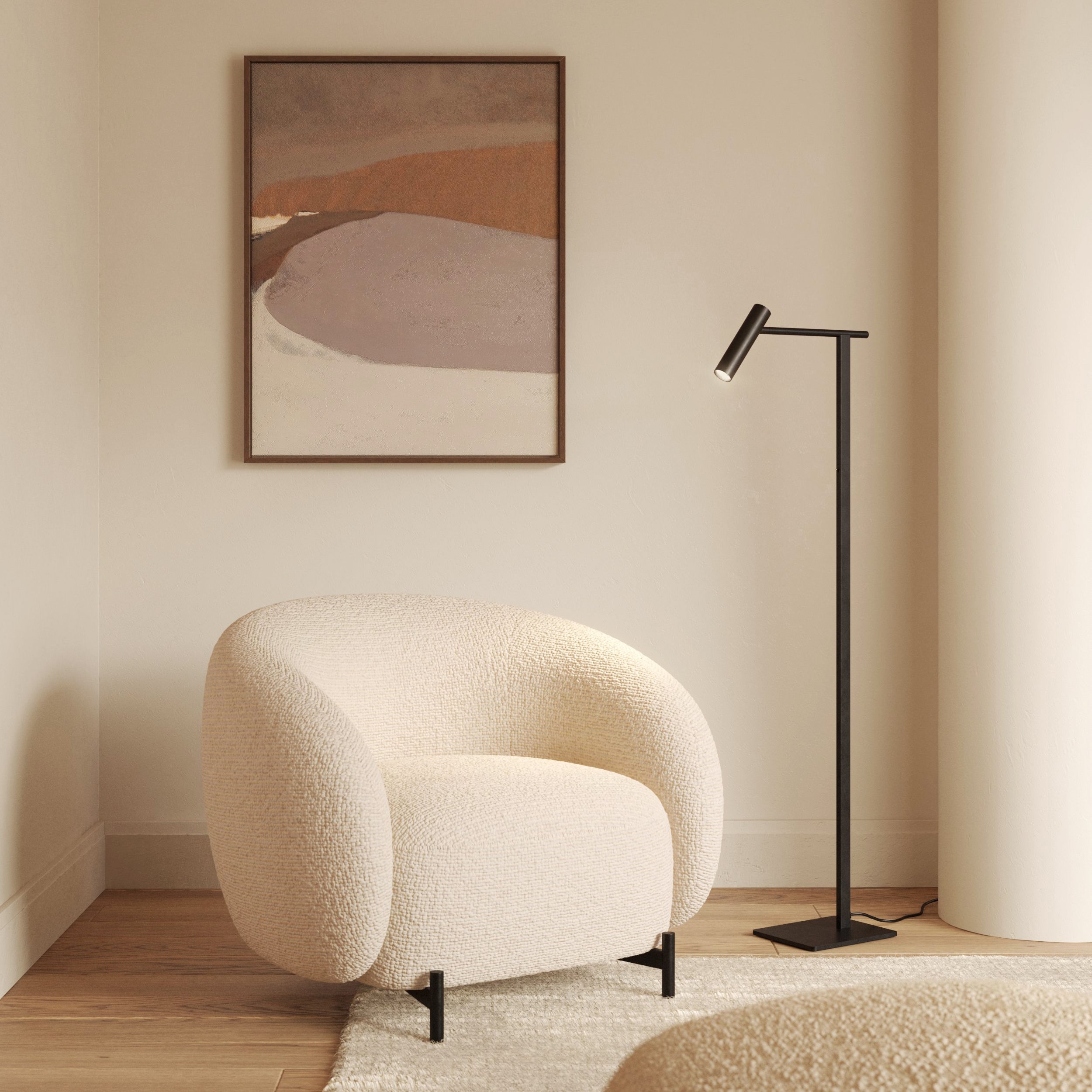 Astro Leda Floor Lamp in Matt Black