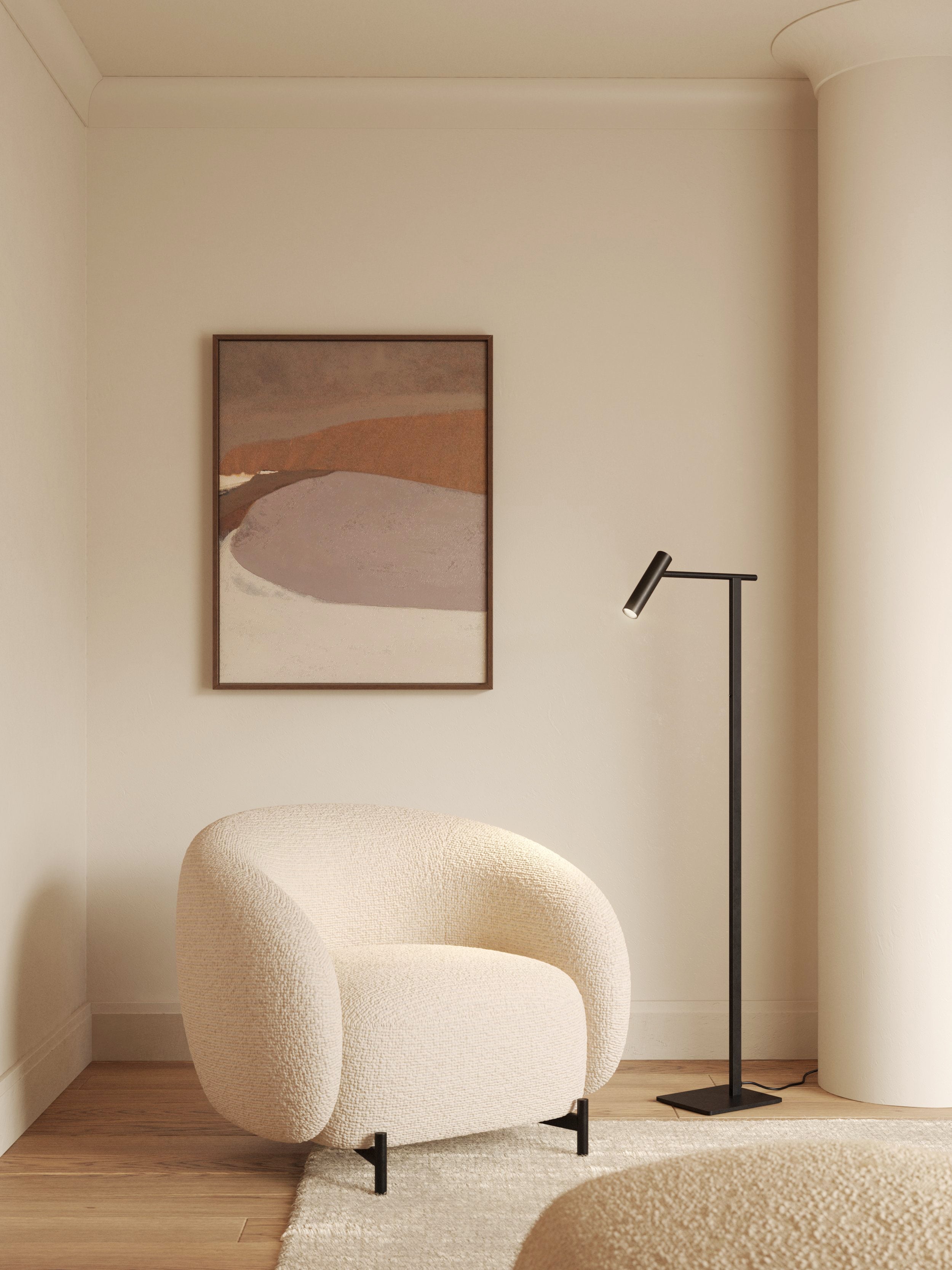 Astro Leda Floor Lamp in Matt Black