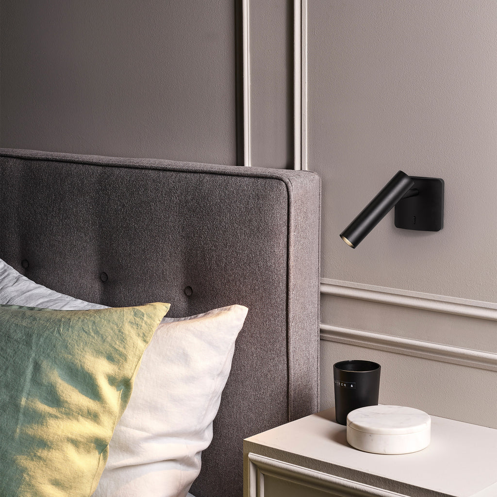 Astro Leda Reading Light in Matt Black