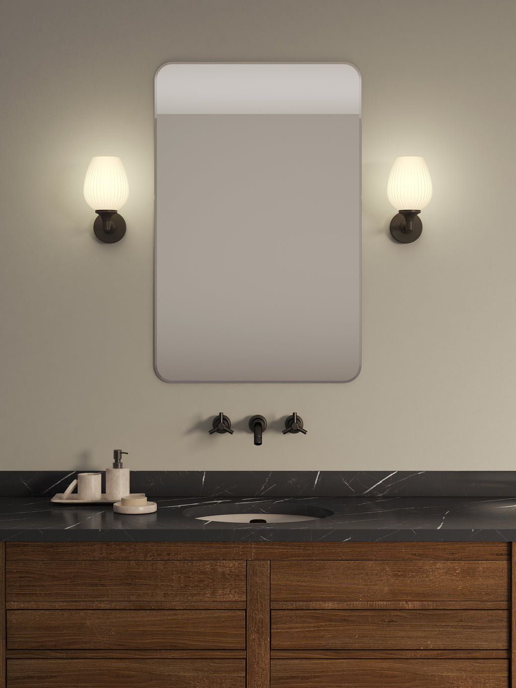Astro Liberty Bathroom Wall Light in Matt Black