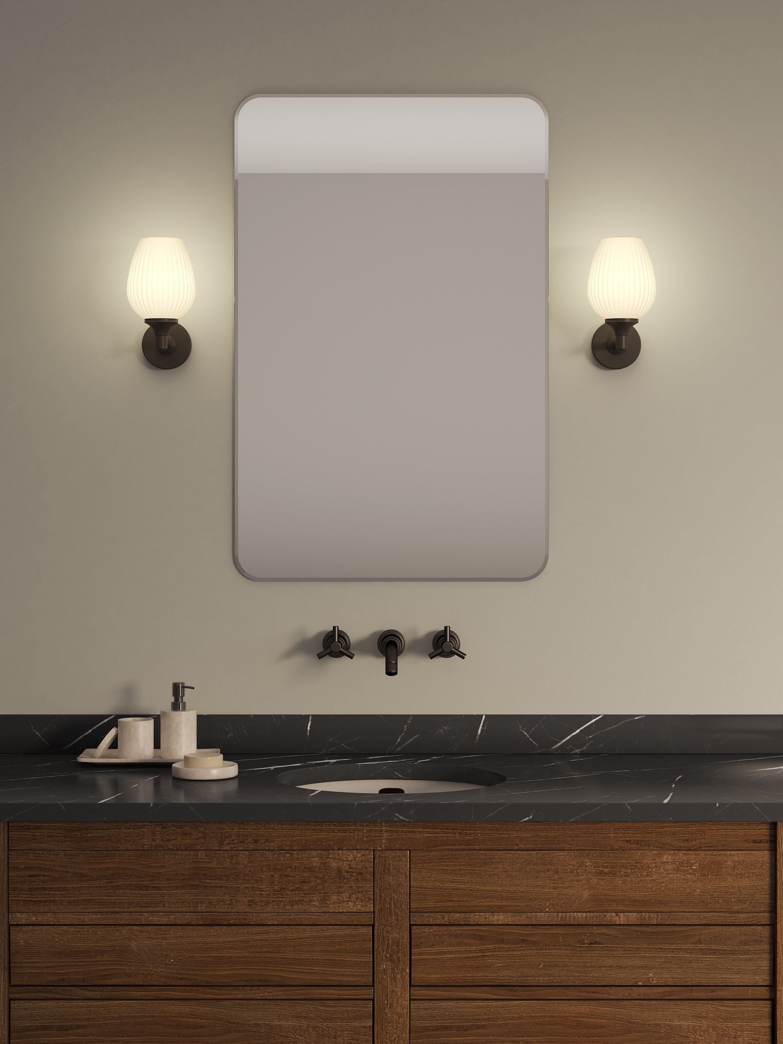Astro Liberty Bathroom Wall Light in Matt Black