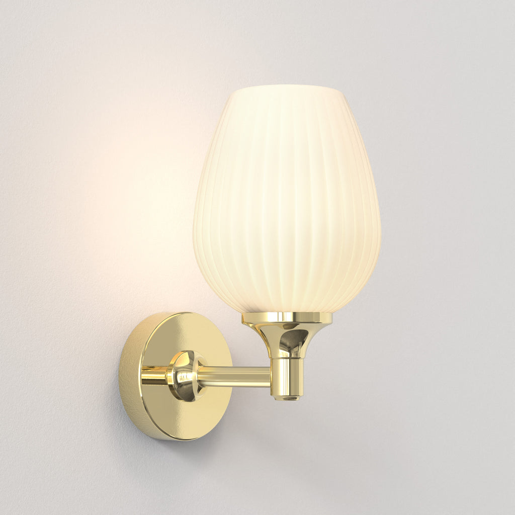 Astro Liberty Bathroom Wall Light in Polished Brass