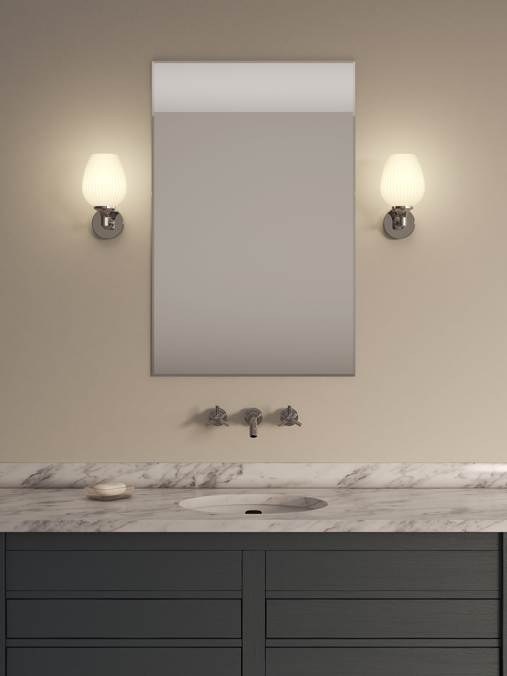 Astro Liberty Bathroom Wall Light in Polished Chrome