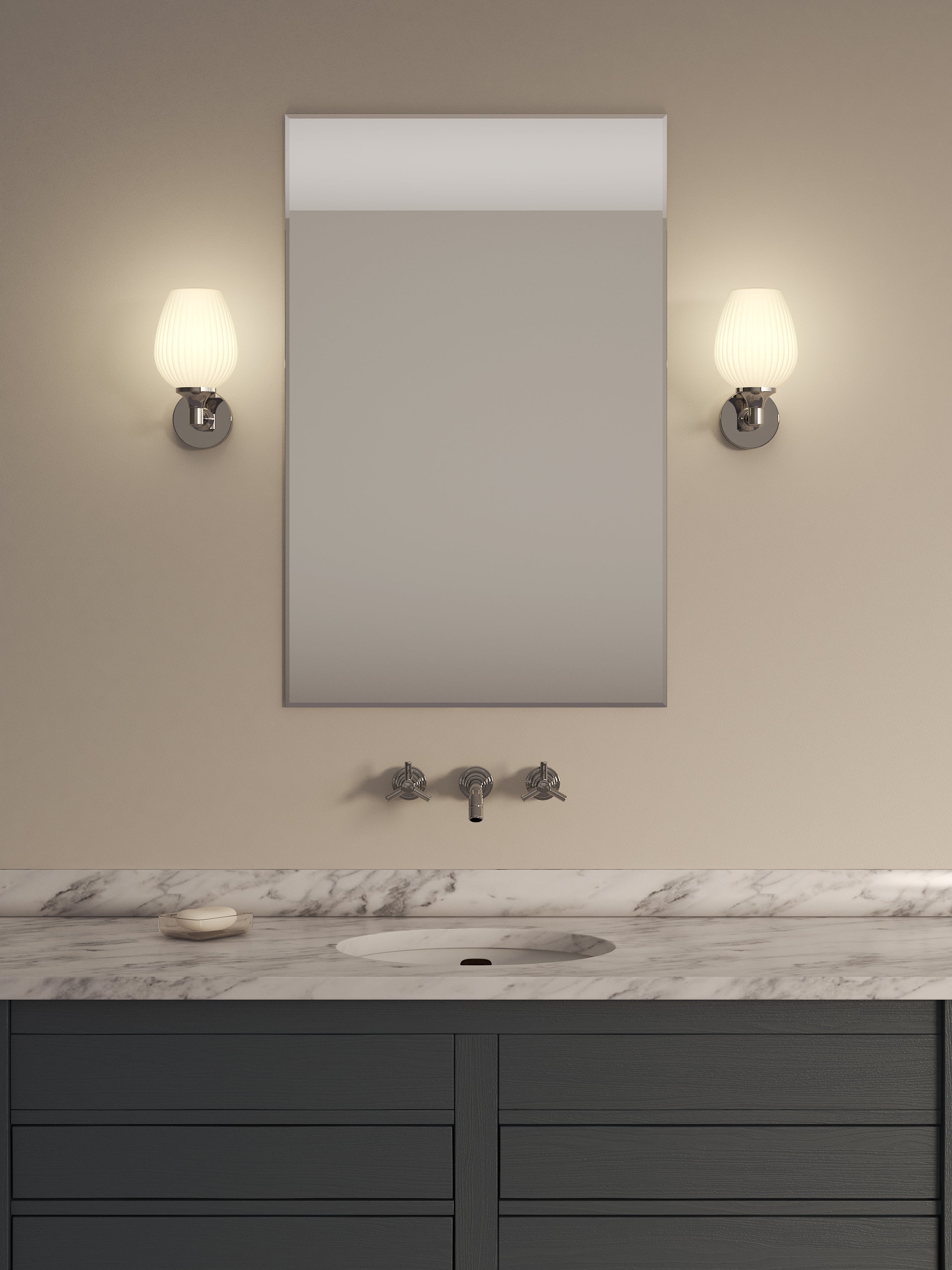 Astro Liberty Bathroom Wall Light in Polished Chrome