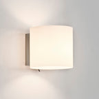 Astro Luga Indoor Wall Light in White Glass
