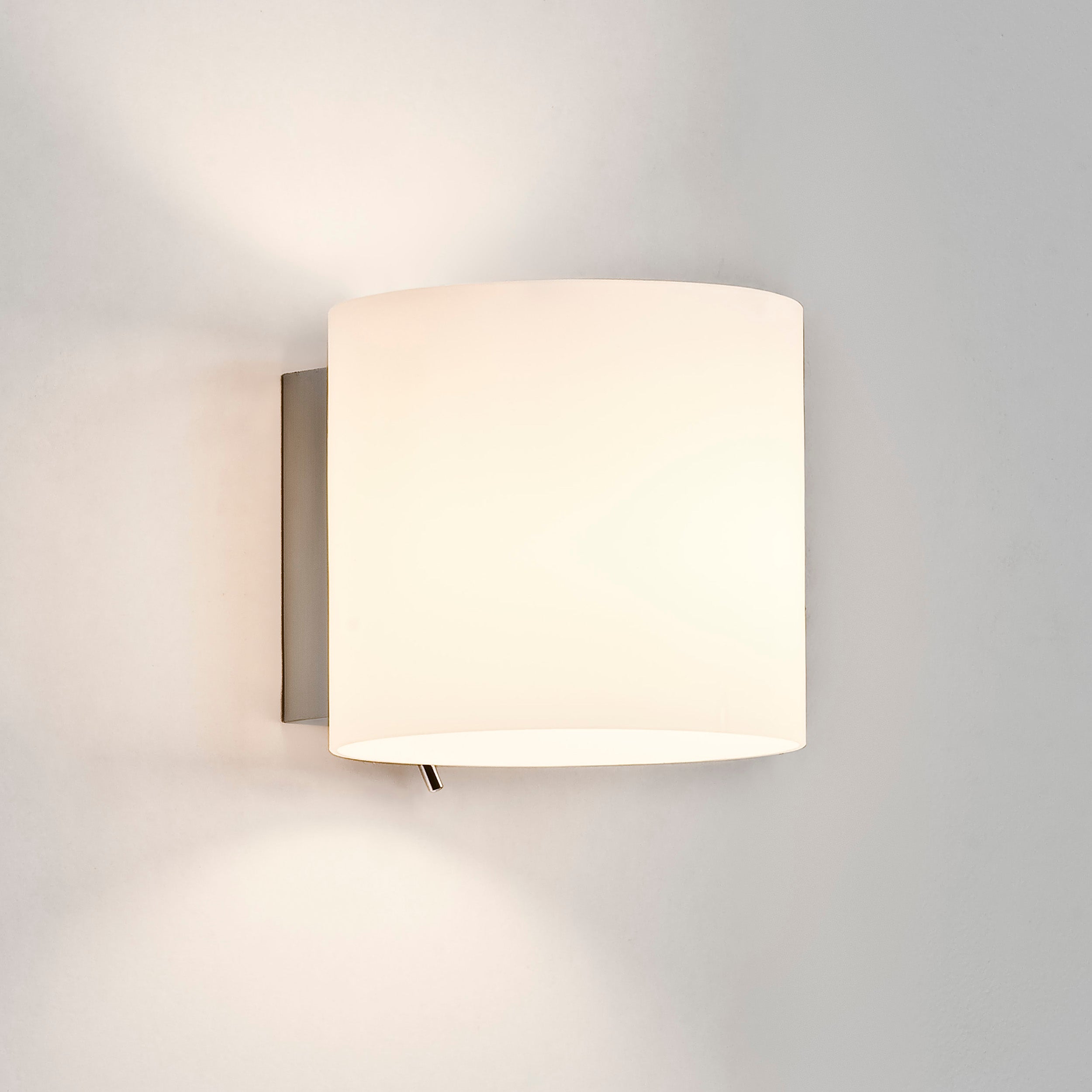 Astro Luga Indoor Wall Light in White Glass