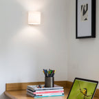 Astro Luga Indoor Wall Light in White Glass