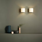 Astro Luga Indoor Wall Light in White Glass
