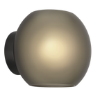 Astro Luna Wall Light in Matt Black with Frosted Smoked Shade