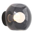 Astro Luna Wall Light in Matt Black with Smoked Shade