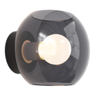 Astro Luna Wall Light in Matt Black with Smoked Shade