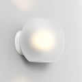 Astro Luna Wall Light in Matt White with Frosted Shade