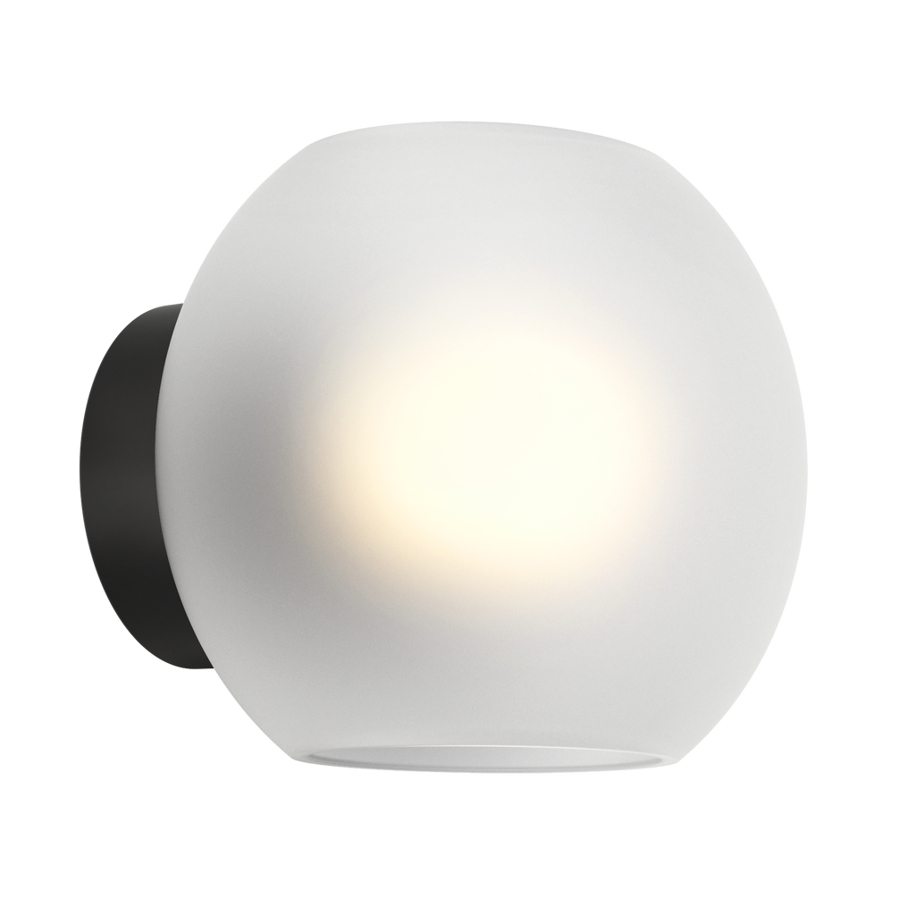 Astro Luna Wall Light in Matt White with Frosted Shade