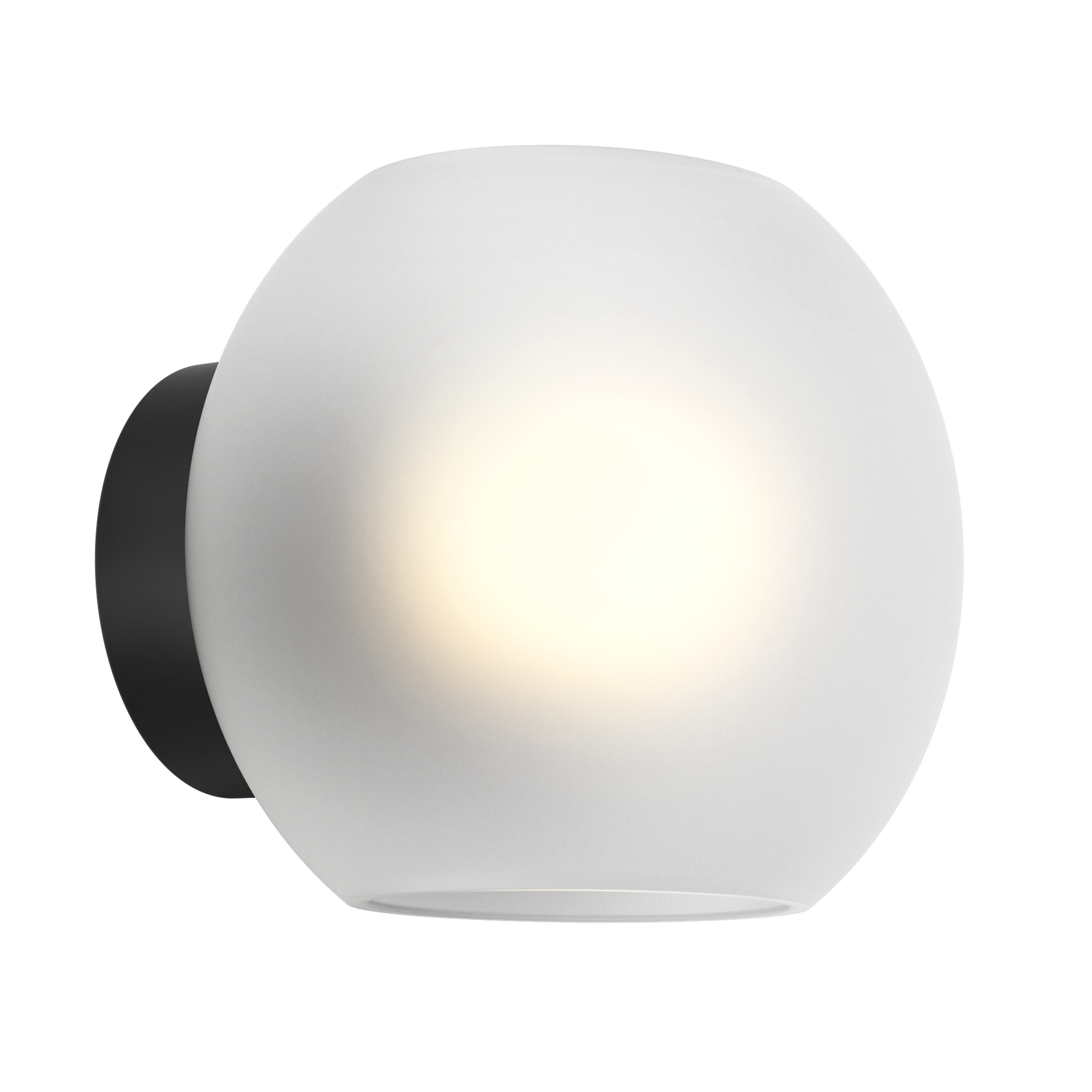 Astro Luna Wall Light in Matt White with Frosted Shade