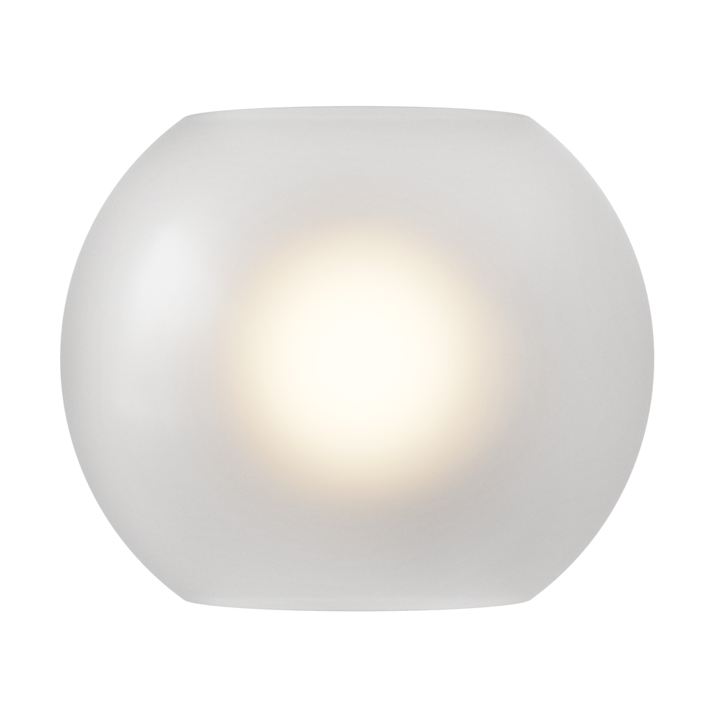 Astro Luna Wall Light in Matt White with Frosted Shade