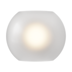 Astro Luna Wall Light in Matt White with Frosted Shade