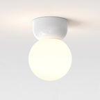 Astro Lyra 140 Bathroom Ceiling Light in Gloss Glaze White