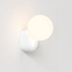 Astro Lyra Bathroom Wall Light in Gloss Glaze White