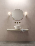 Astro Lyra Bathroom Wall Light in Gloss Glaze White