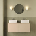 Astro Lyra Bathroom Wall Light in Gloss Glaze White