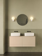 Astro Lyra Bathroom Wall Light in Gloss Glaze White