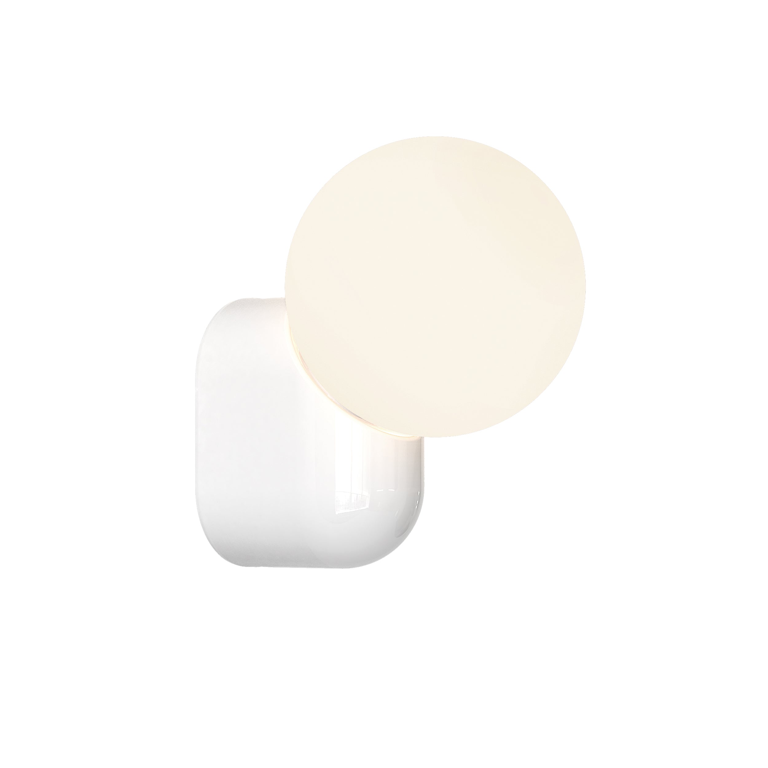 Astro Lyra Bathroom Wall Light in Gloss Glaze White