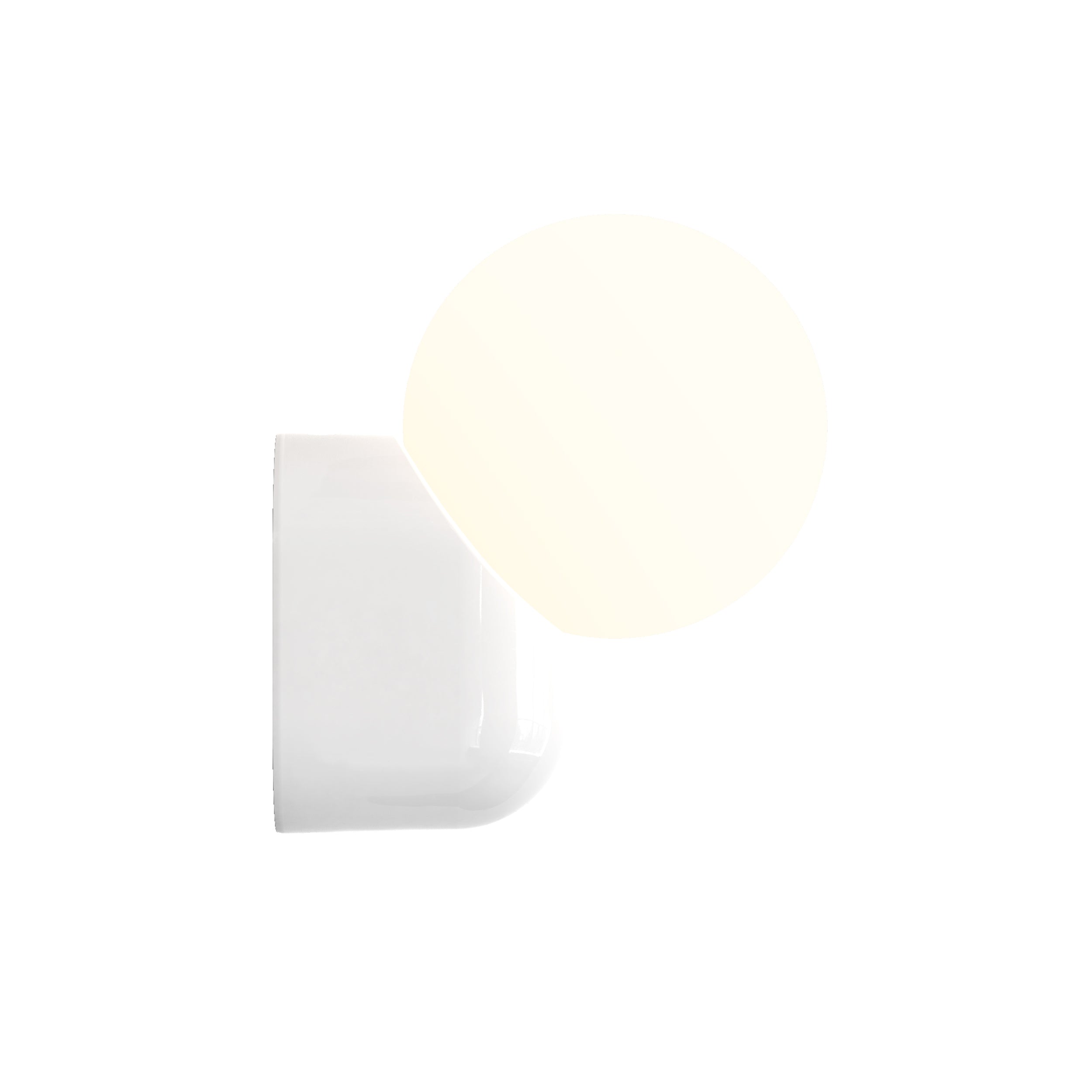 Astro Lyra Bathroom Wall Light in Gloss Glaze White
