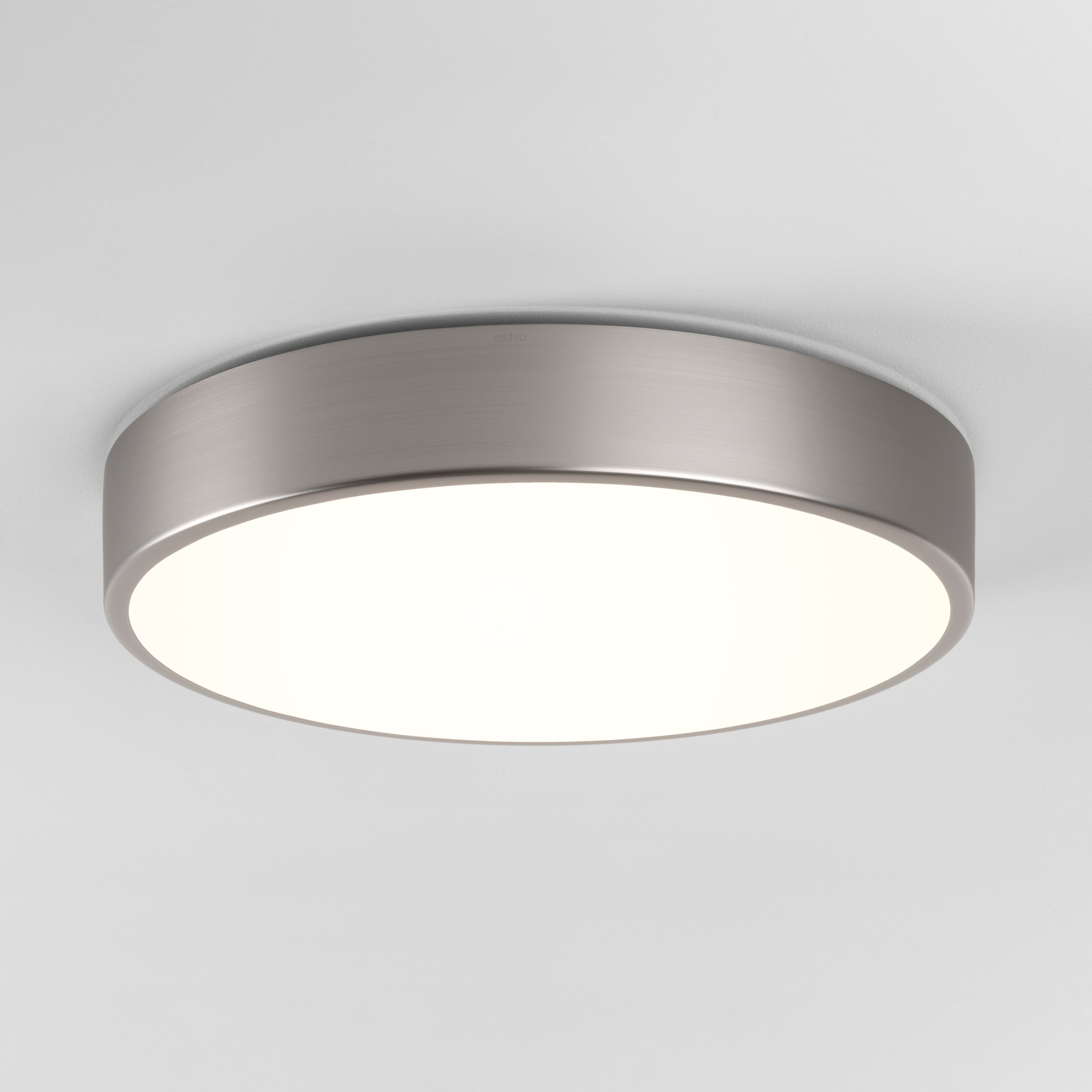 Astro Mallon LED Bathroom Ceiling Light in Matt Nickel