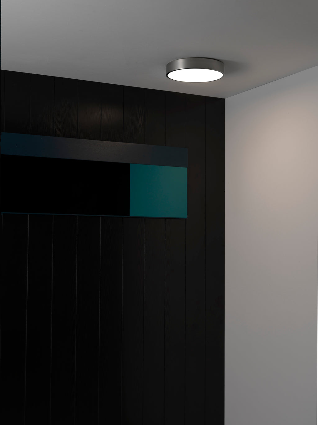 Astro Mallon LED Bathroom Ceiling Light in Matt Nickel