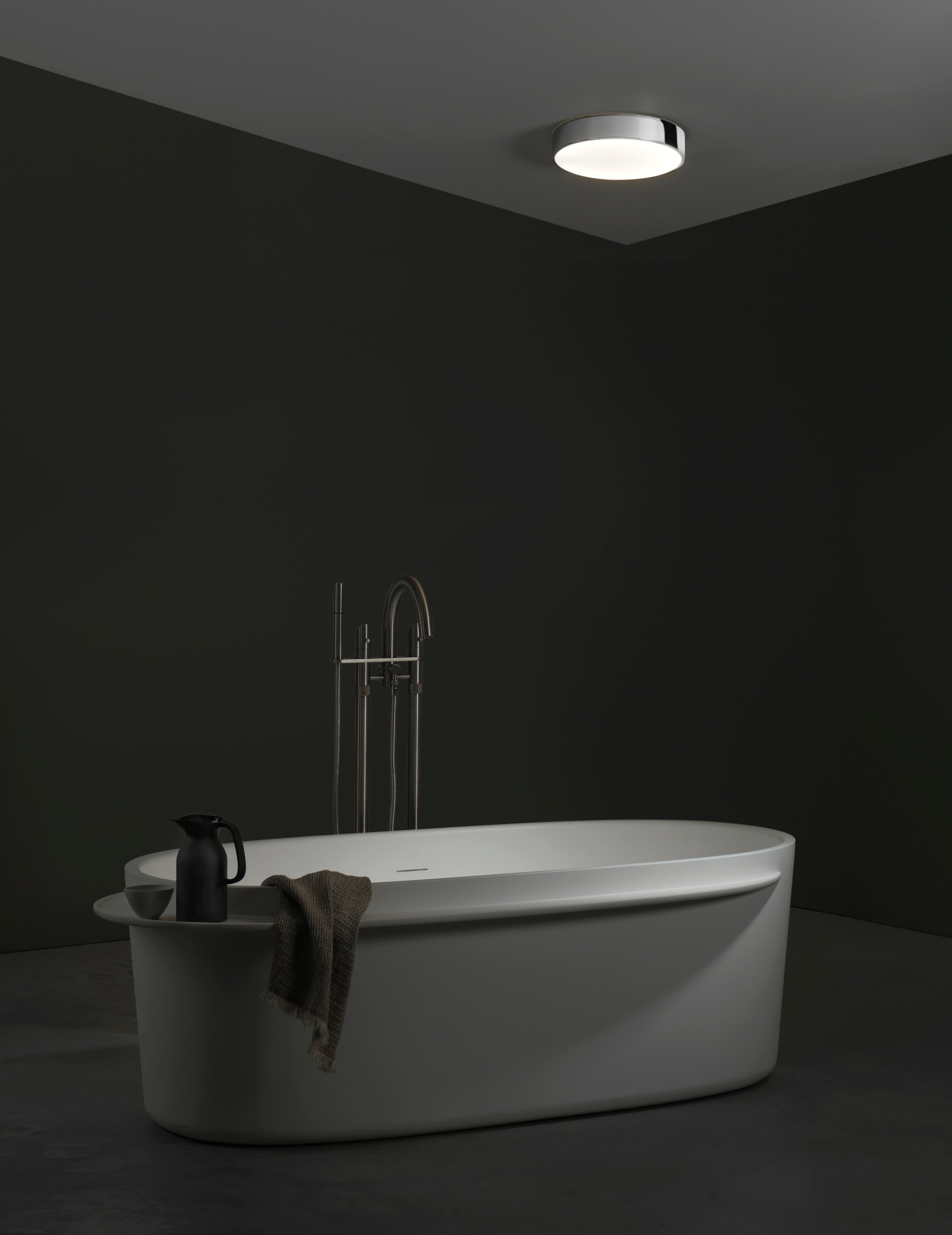 Astro Mallon LED Bathroom Ceiling Light in Polished Chrome