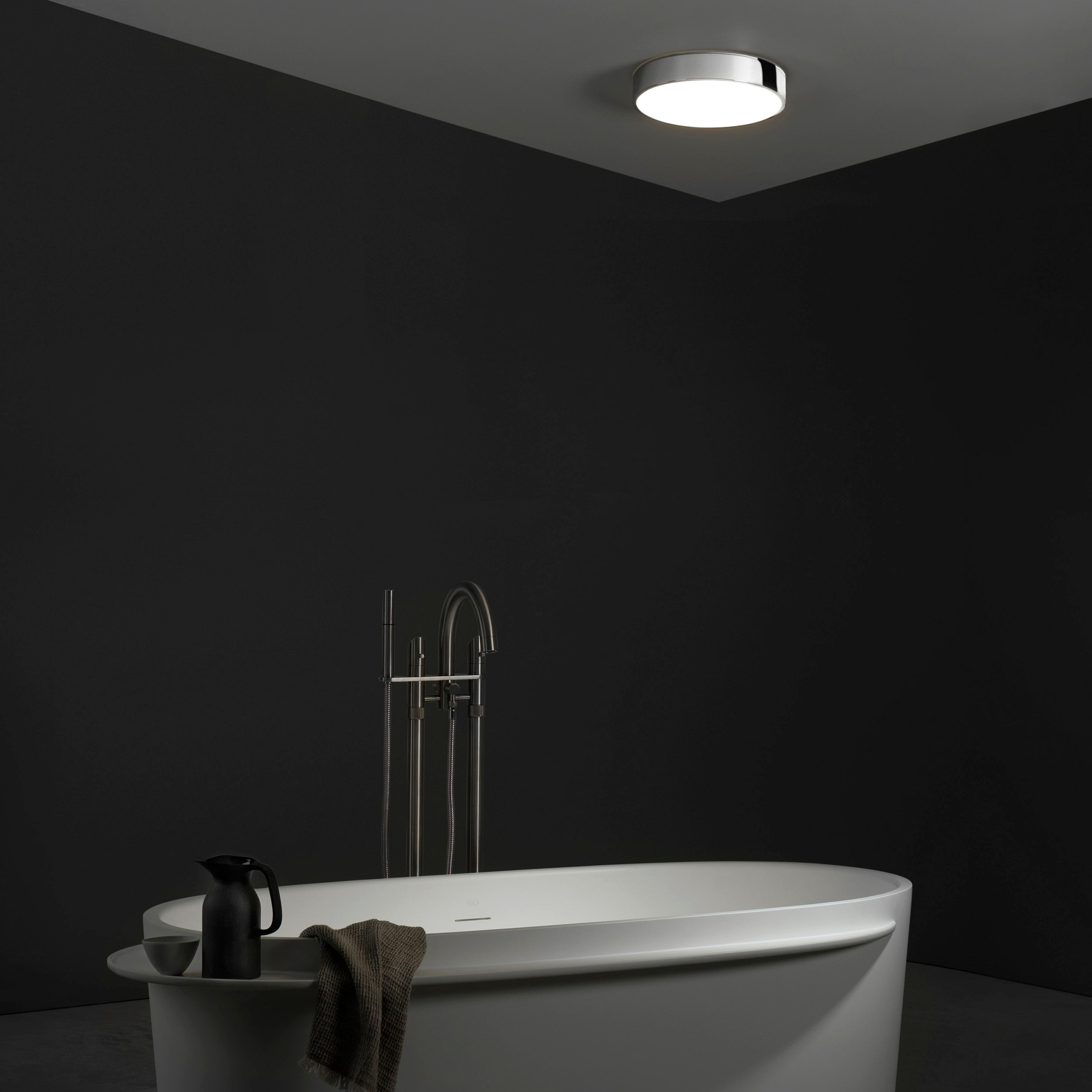 Astro Mallon LED Bathroom Ceiling Light in Polished Chrome