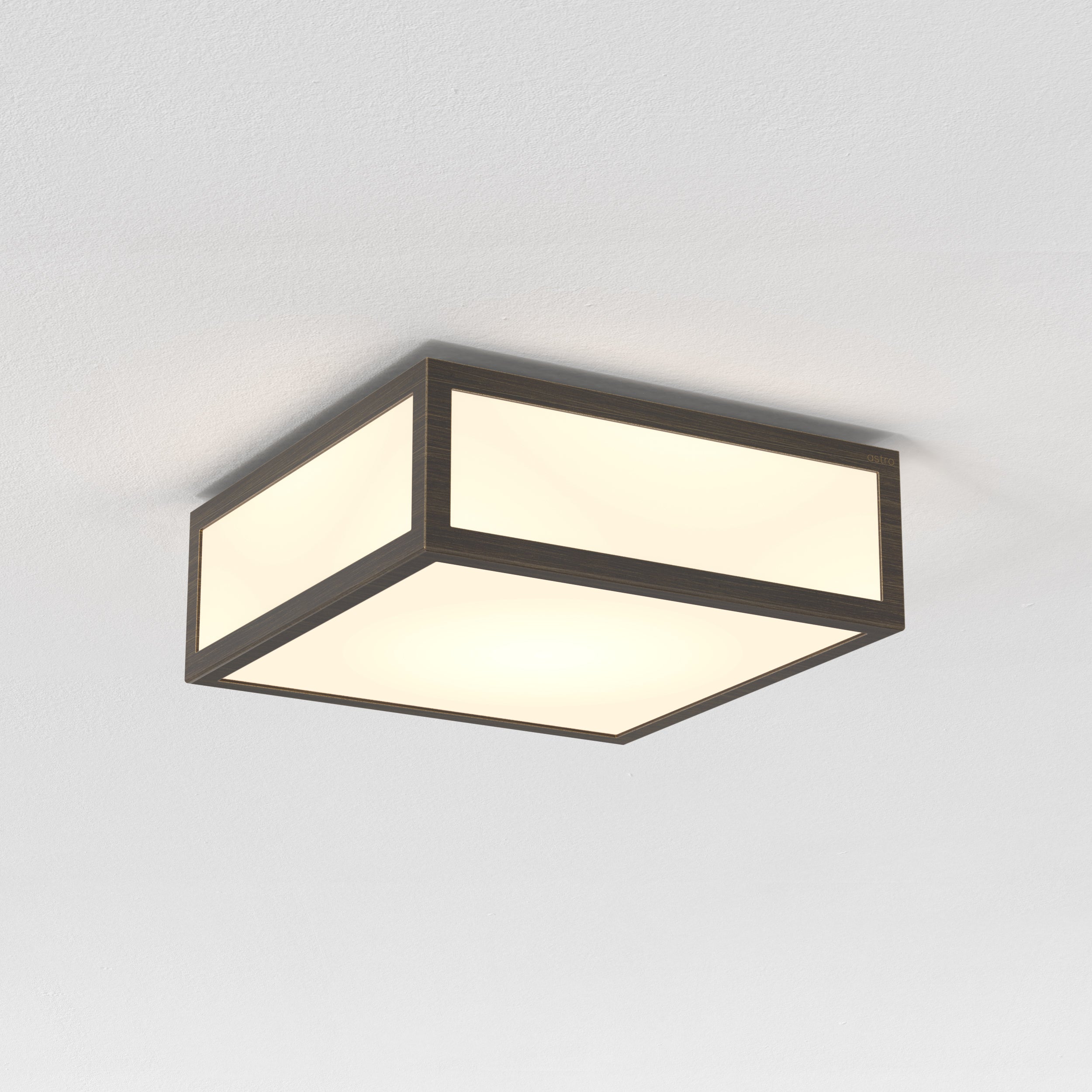 Astro Mashiko 200 Square Bathroom Ceiling Light in Bronze