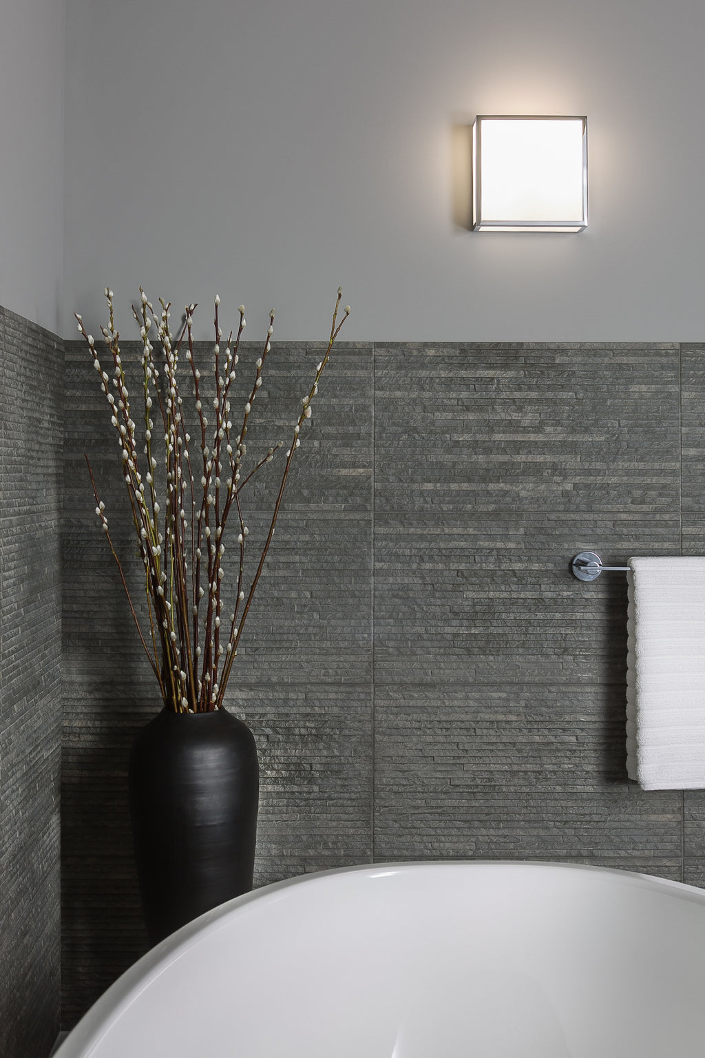 Astro Mashiko 200 Square Bathroom Ceiling Light in Bronze