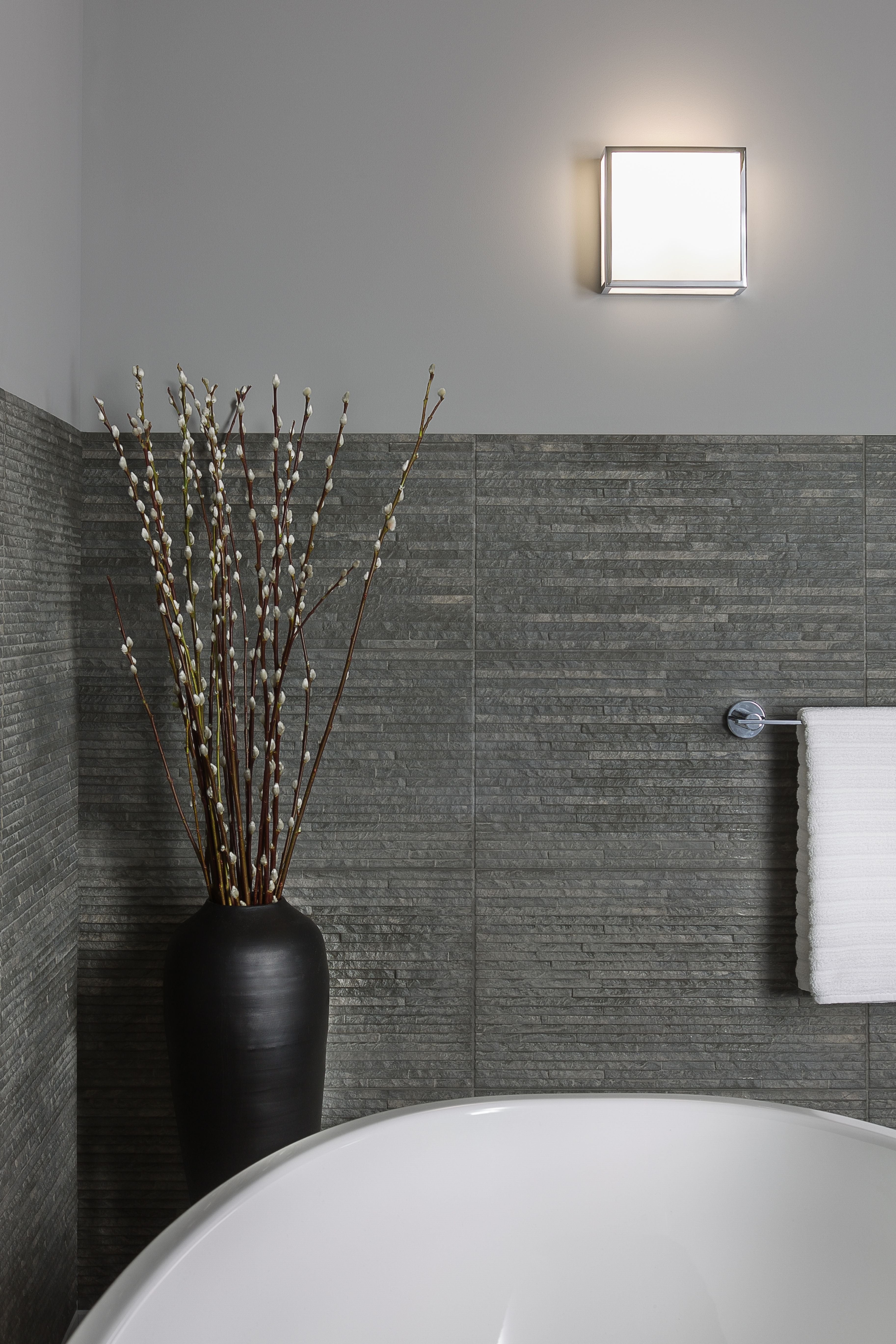 Astro Mashiko 200 Square Bathroom Ceiling Light in Bronze