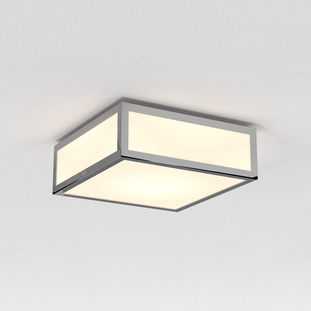 Astro Mashiko 200 Square Bathroom Ceiling Light in Polished Chrome