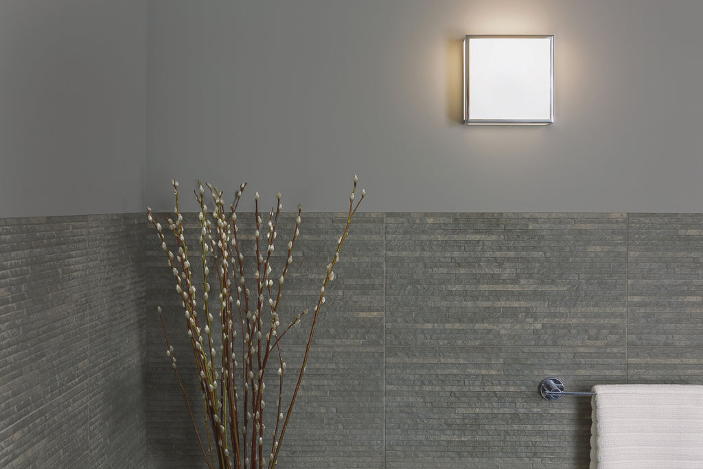 Astro Mashiko 200 Square Bathroom Ceiling Light in Polished Chrome