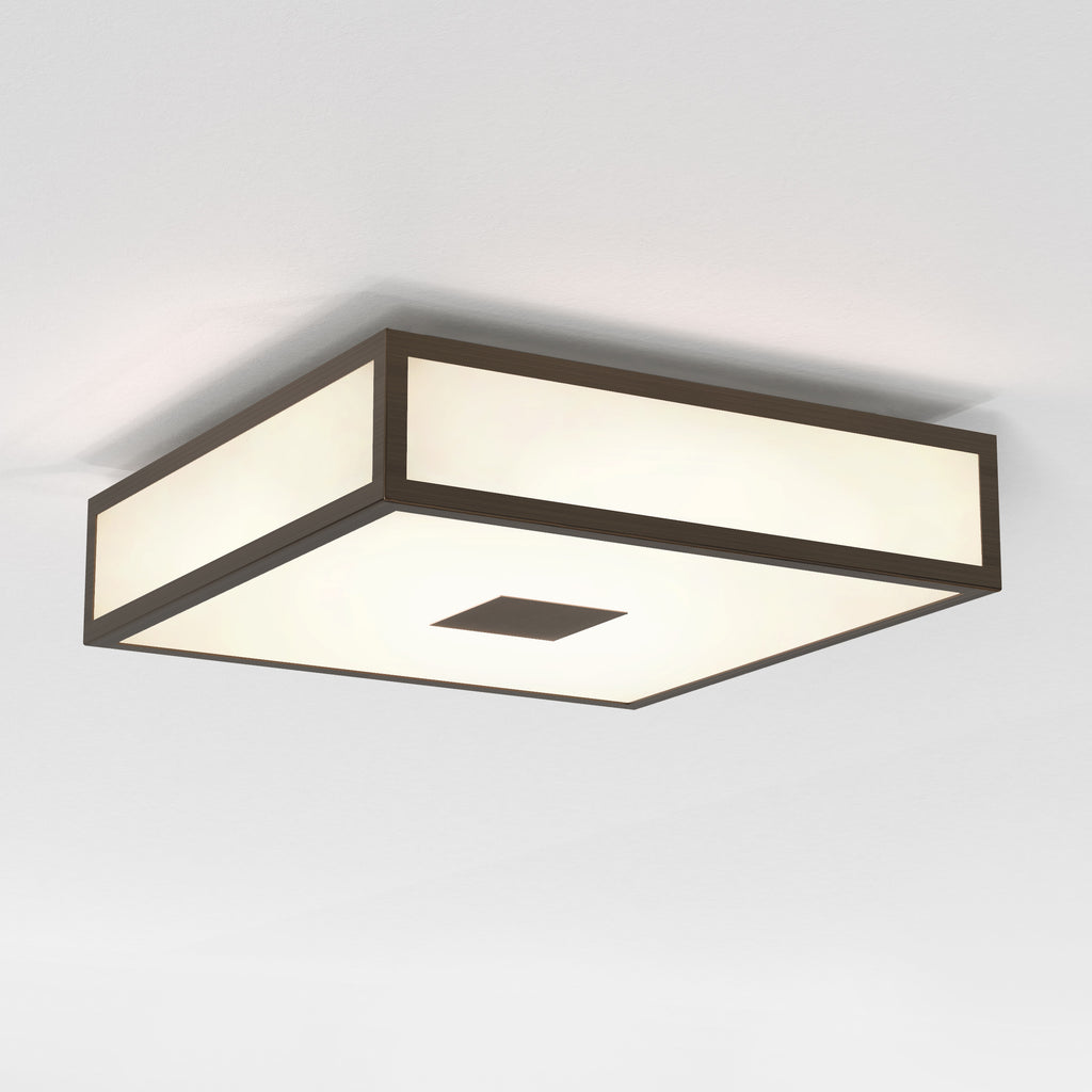 Astro Mashiko 300 Square LED II Bathroom Ceiling Light in Bronze