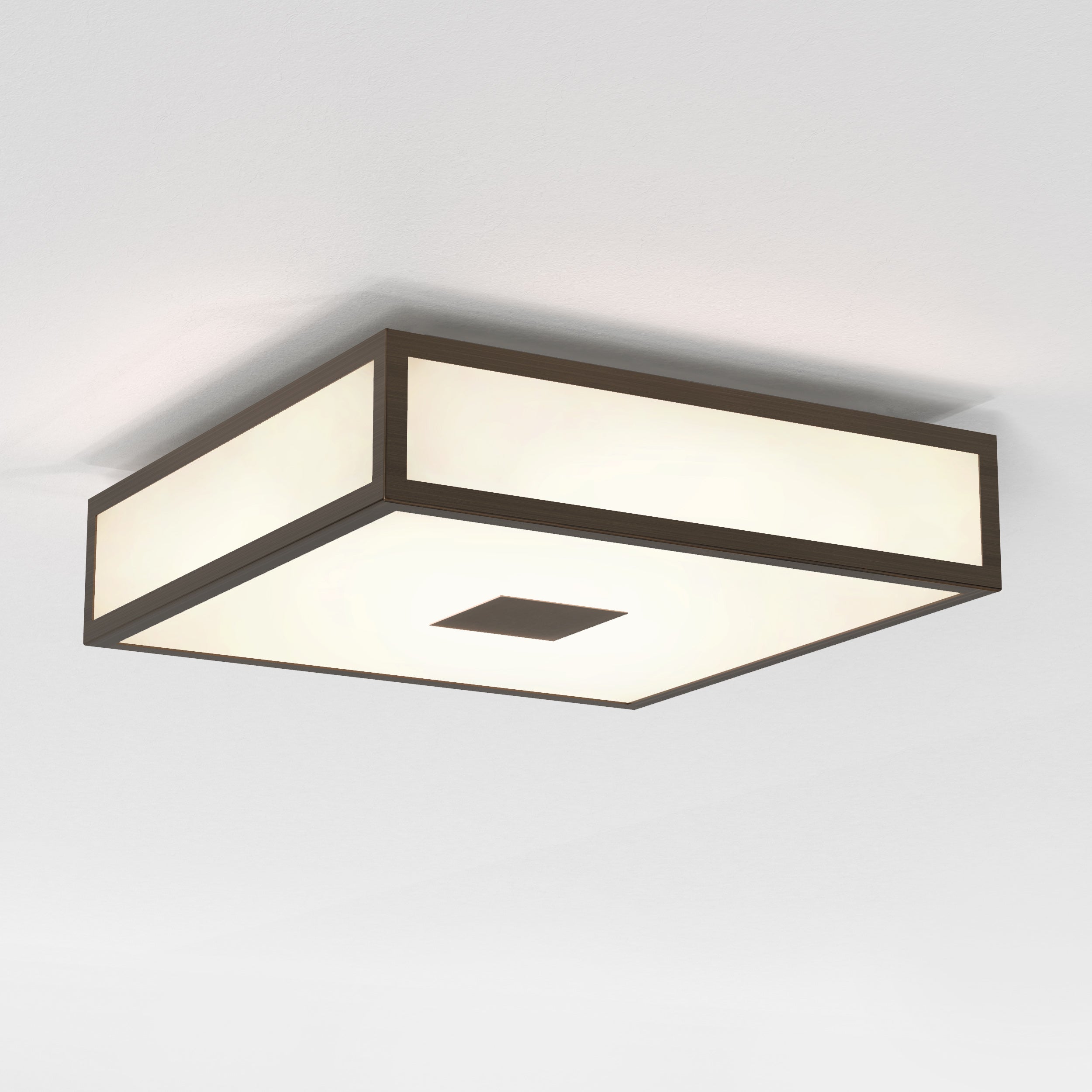 Astro Mashiko 300 Square LED II Bathroom Ceiling Light in Bronze