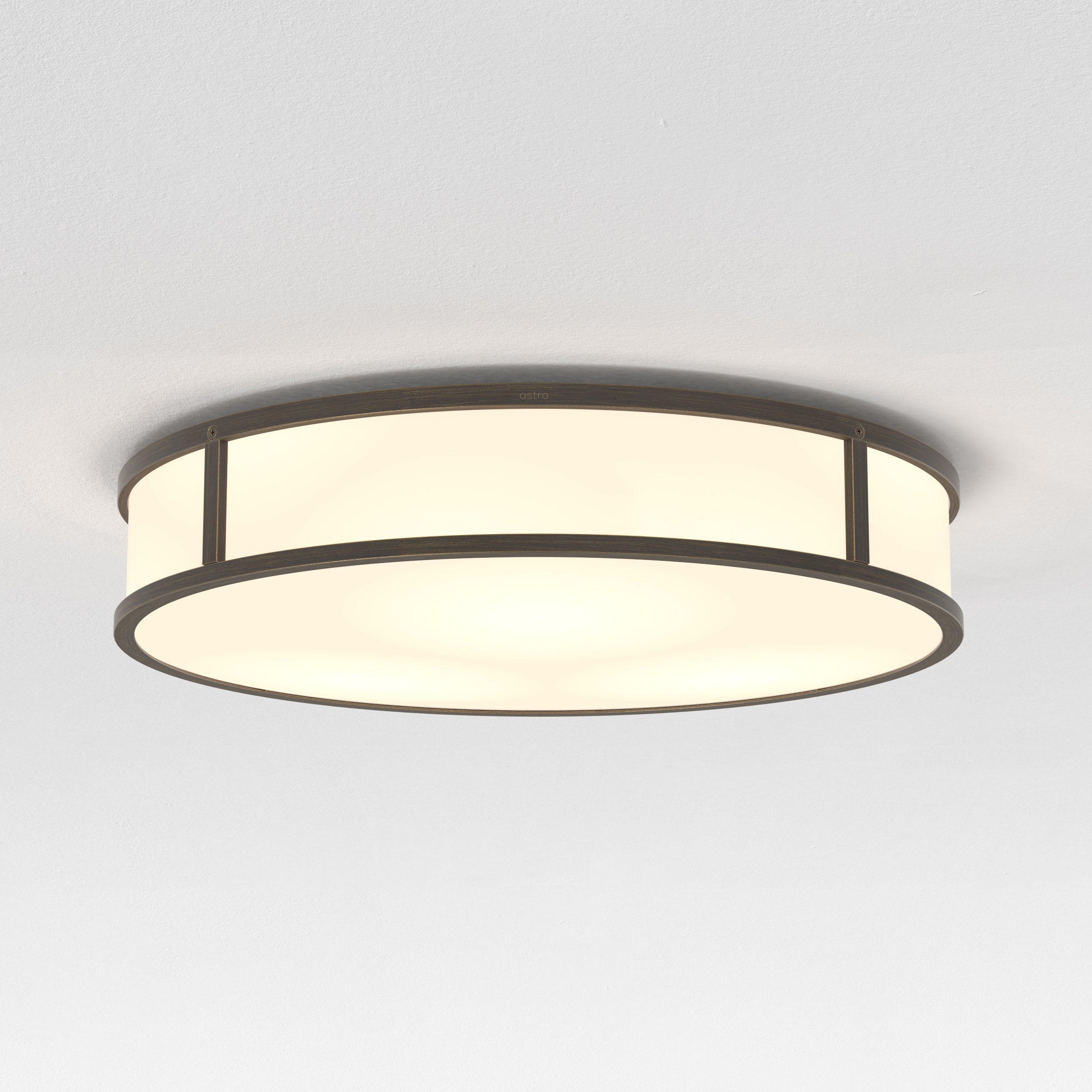 Astro Mashiko 400 Round Bathroom Ceiling Light in Bronze