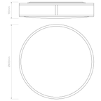 Astro Mashiko 400 Round Bathroom Ceiling Light in Polished Chrome