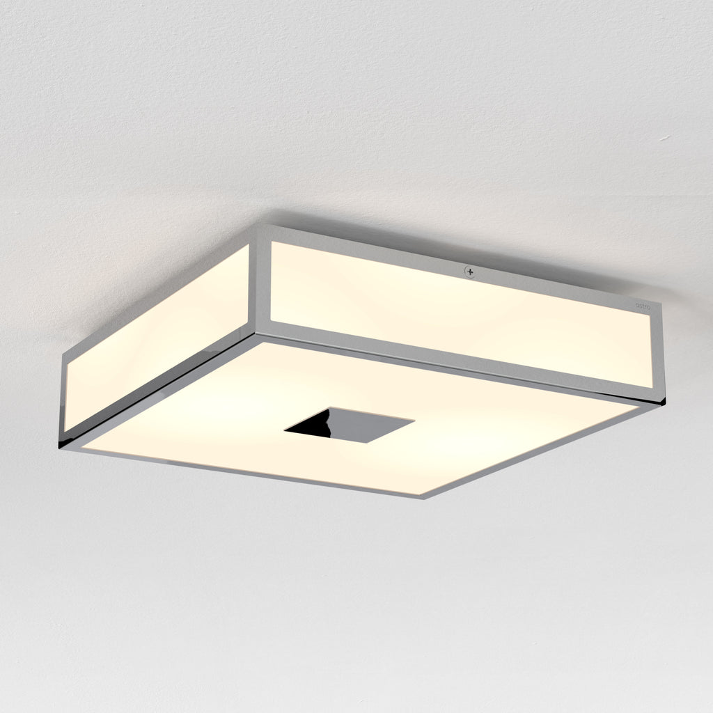 Astro Mashiko Classic 300 Square 1 Light Bathroom Ceiling Light in Polished Chrome