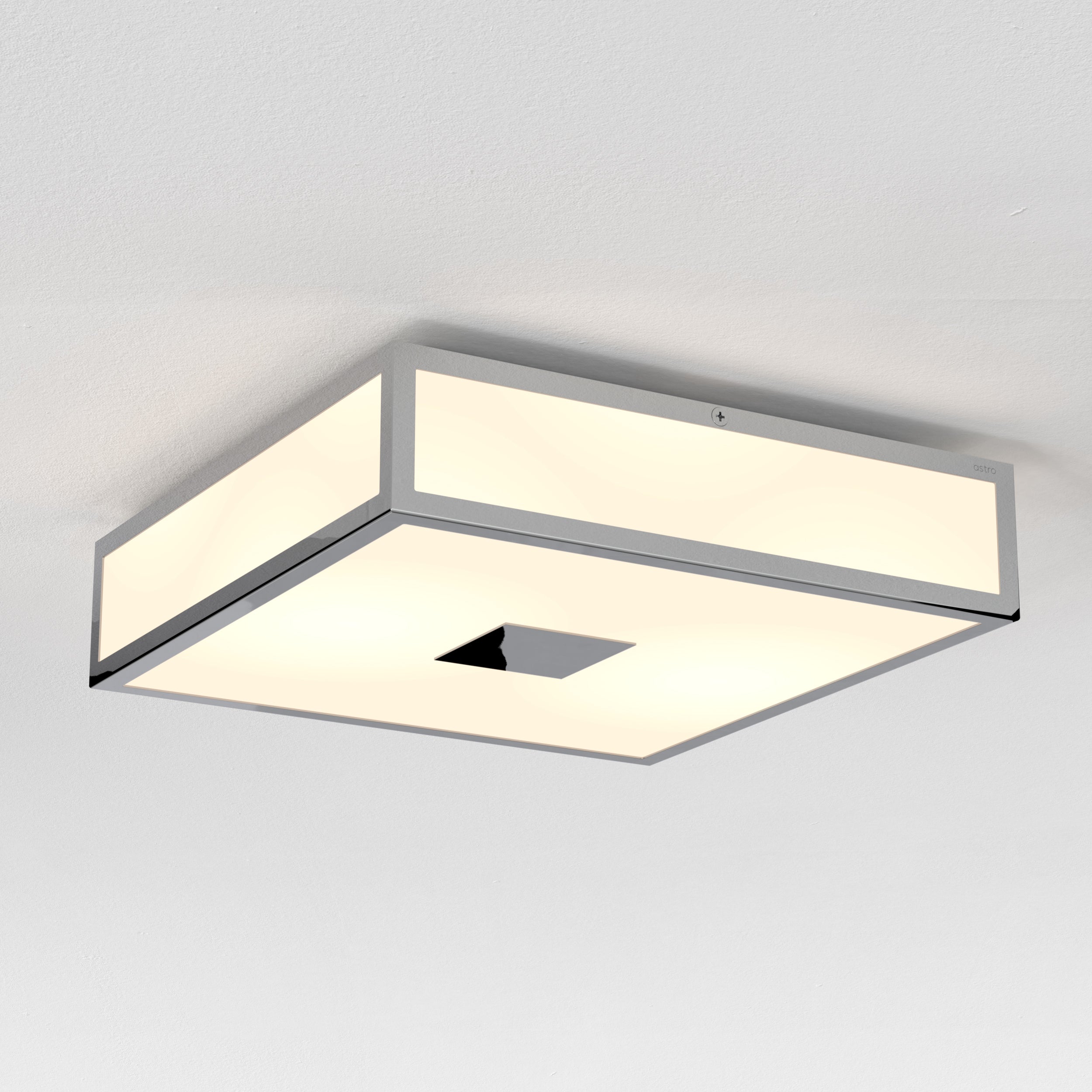 Astro Mashiko Classic 300 Square 1 Light Bathroom Ceiling Light in Polished Chrome