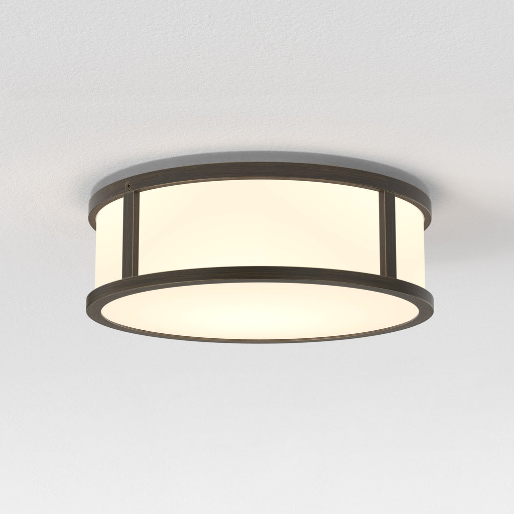 Astro Mashiko Round 230 Bathroom Ceiling Light in Bronze