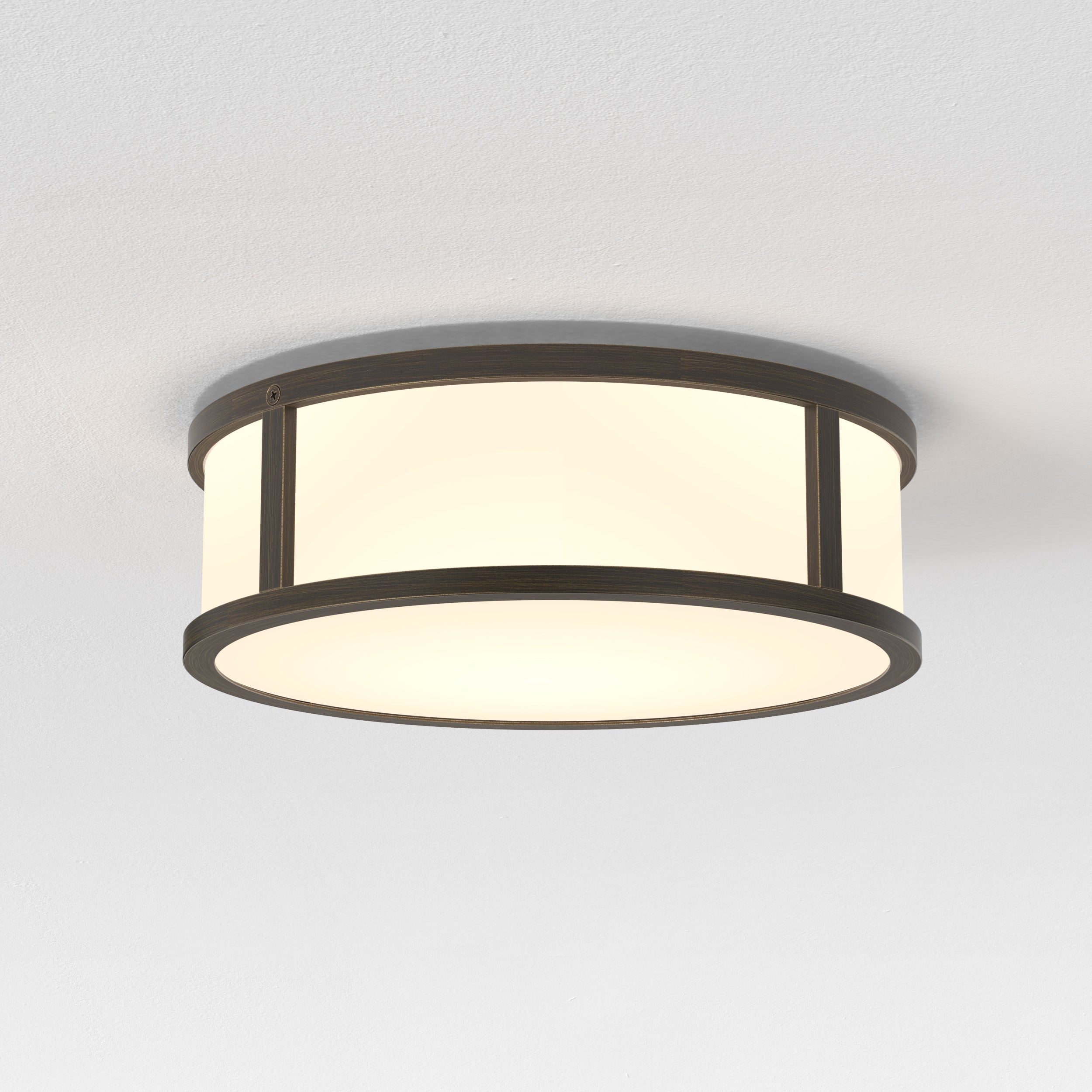 Astro Mashiko Round 230 Bathroom Ceiling Light in Bronze